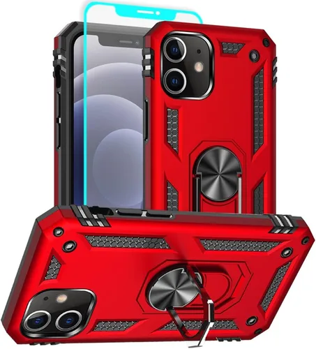 Miniatura 8 de Funda para iPhone 13, iPhone 13, [grado militar de 16 pies probada en caídas], anillo protector a prueba de golpes para iPhone 13, azul