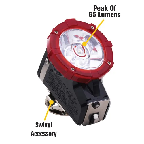 Miniatura 3 de BRIGHT STAR Koehler LI 6000‑G - Lámpara LED inalámbrica de "trigo" con tapa – MSHA, ATEX e IECEx aprobado por MSHA, ATEX e IECEx, 65 lúmenes, tiempo