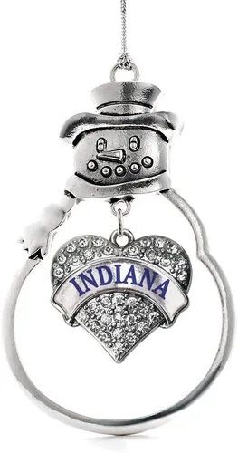 Miniatura 12 de Inspired Silver - Big Sis - Adorno de Navidad plateado - Adorno de árbol de Navidad con dije de corazón con circonita cúbica - Decoración colgante