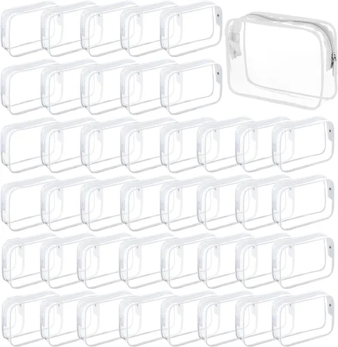 Miniatura 14 de Bolsas de cosméticos transparentes para mujeres y hombres, bolsas de aseo impermeables, bolsas de maquillaje de PVC, estuche organizador