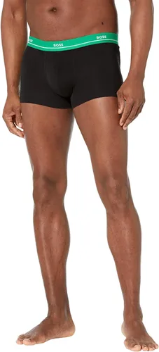 Miniatura 5 de BOSS Paquete de 5 calzoncillos elásticos de algodón con logotipo llamativo para hombre
