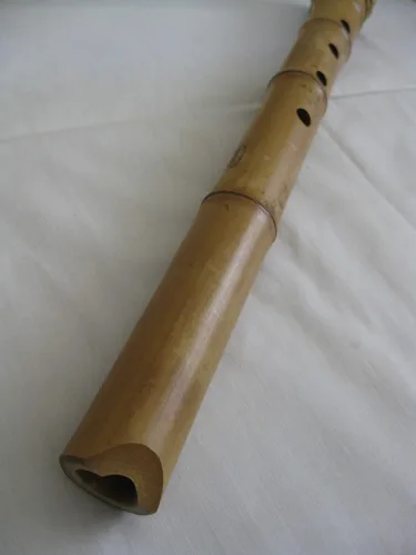 Miniatura 8 de 1.8 Matake Bamboo Shakuhachi D/F Instrumento pentatónico Zen Flauta de meditación