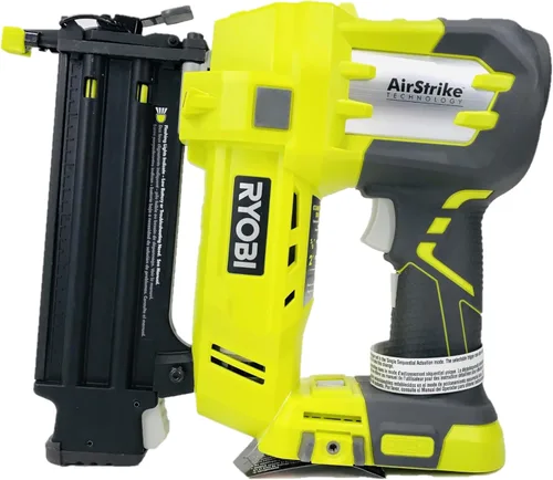 Miniatura 6 de Ryobi motosierra inalámbrica P854, con batería de iones de litio de 18 V, 2 pulgadas Brad Kit de clavadora (incluye una batería y cargador)