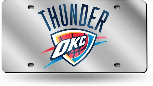 Miniatura 46 de Rico Industries Placa de matrícula metálica con incrustaciones láser de la NBA