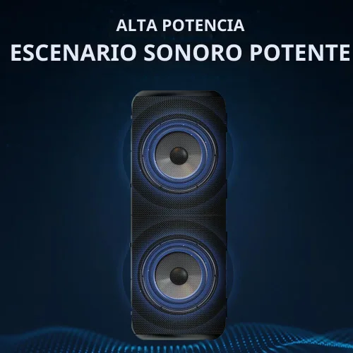Miniatura 6 de CYBORIS 2 en 1 Altavoz Bluetooth Portátil Separable, Altavoz Inalámbrico Separable Impermeable Bluetooth V5.3 con Sonido Estéreo Fuerte de 20 W