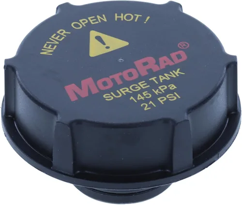 MotoRad Tapa de depósito de refrigerante del motor, color negro