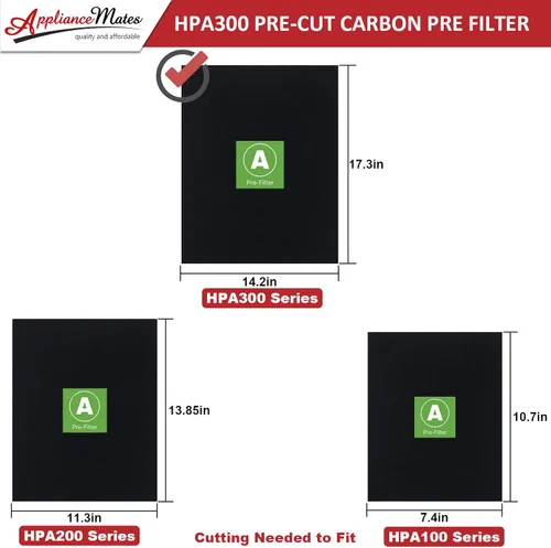 Miniatura 6 de Filtros de repuesto HPA300 para purificadores de aire Honeywell Serie HPA300, HPA300, HPA304, HPA3300, HPA5300, HPA5350, HPA8350, Parte HRF-R3, 3