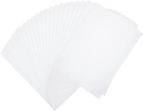 Outus Paquete de 30 papeles de carbono para trazar, papel de calco de copia de carbono grafito para lienzo de madera (8.5 x 11 pulgadas, blanco)