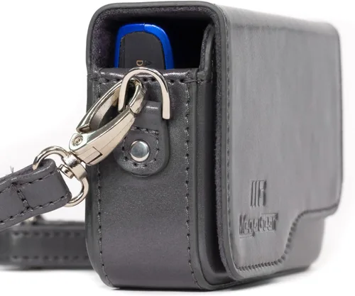 Miniatura 8 de MegaGear Canon PowerShot SX620 HS, ELPH 180, ELPH 360 HS, ELPH 190 is, ELPH 170 is, SX610 HS Funda de cuero para cámara con correa - Marrón claro