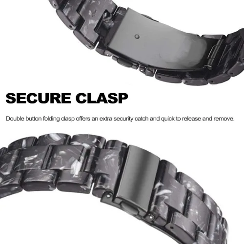 Miniatura 6 de Correa de resina compatible con Samsung Galaxy Watch 7/FE/6/5/4 1.732 in/1.575 in, Classic 6 1.850 in/1.693 in, 5 Pro 1.772 in, 4 Classic 1.811