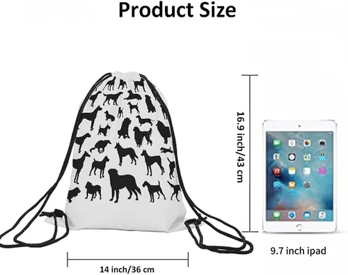 Miniatura 6 de Beabes Llama Rosa Animal Cordón Bolsas Mochila Bolsa Gimnasio Saco Cordón Bolsa, Multi-a30, Mochilas de viaje