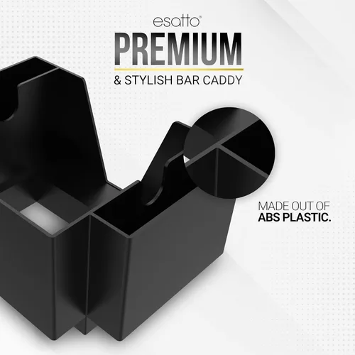 Miniatura 5 de Esatto Bar Products Premium Square Bar Caddy (negro) Herramienta de barra profesional utilizada para organizar fácilmente artículos de barra
