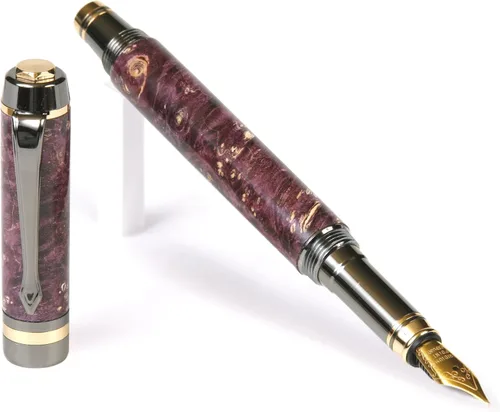 Miniatura 15 de Elite – Bolígrafo de punta rodante, color amarillo de metal de pistola caja Elder Yellow Box Elder