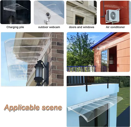 Miniatura 7 de Toldo para ventana, toldo para puerta delantera, toldo arqueado, toldo para patio, toldo de entrada, toldo de entrada, protección contra la lluvia