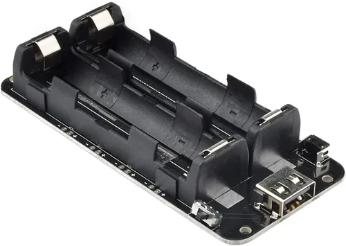 Miniatura 8 de diymore Soporte de batería 1865O doble Li-ion V8 Escudo de batería Micro USB 5V/3A 3V/1A Power Bank Módulo de carga de batería para Raspberry Pi