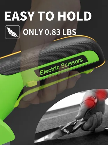 Miniatura 4 de Cortador de cartón inalámbrico de 4 V, 2000 mAh, cortador de caja eléctrico para cartón con 2 cuchillas de titanio, LED y bloqueo de seguridad