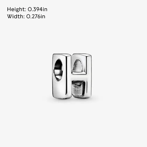 Miniatura 5 de Colgante de plata de ley 925 con letra PANDORA