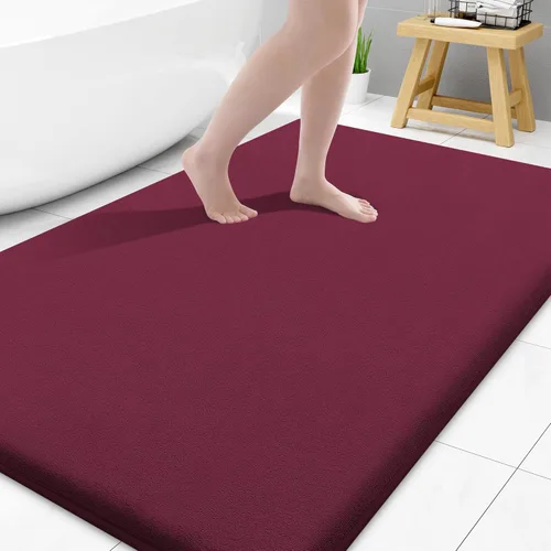 Miniatura 14 de Smiry Tapetes de Baño de Espuma Viscoelástica 36 x 24 pulgadas, Tapetes de Baño Extra Suaves y Absorbentes, Alfombra Antideslizante Lavable
