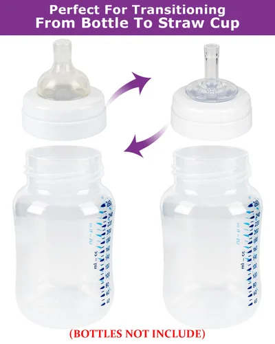 Miniatura 3 de Tetinas de copa de paja para biberones anticólicos de Philips Avent, boquilla de silicona de grado alimenticio, pezón suave de flujo variable, 6