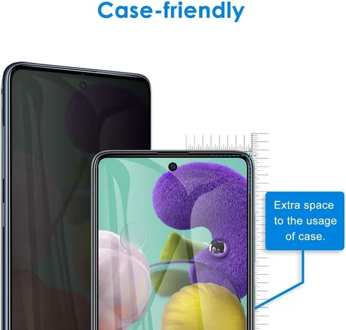 Miniatura 6 de [Paquete de 2] para Samsung Galaxy S20 FE / A53 / A52 / A51 Protector de pantalla de privacidad de vidrio templado antiespía