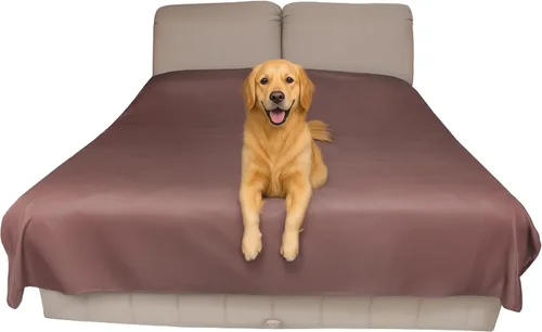 Miniatura 10 de Funda protectora impermeable o forro delgada reversible para cama o sofá (tamaño individual de 90 x 55 pulgadas), para perros y gatos, bebés