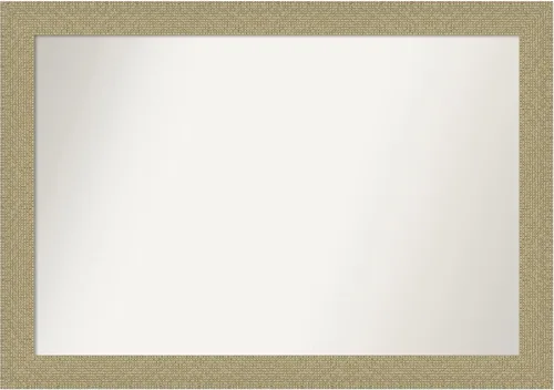 Miniatura 14 de Amanti Art Espejo de pared dorado de 28 x 22 pulgadas, espejo de baño rectangular dorado para decoración de pared de sala de estar, marco casual