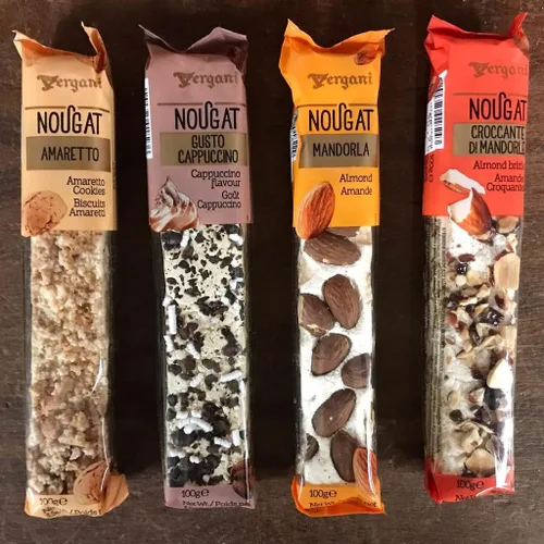 Miniatura 3 de Vergani Soft Classical Mix - Barras de caramelo de turrón (almendra, capuchino, almendras crujientes y amaretto) – Deliciosos dulces, aperitivos