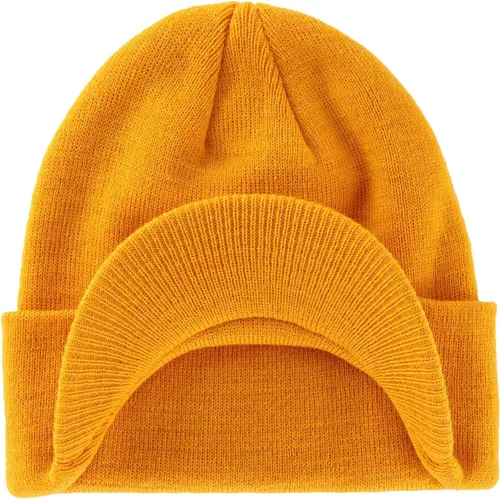 Miniatura 64 de Home Prefer - Gorro de invierno para hombre con visera, cálida y doble punto.