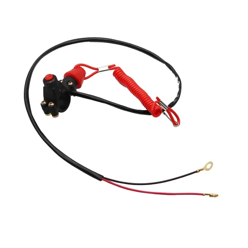 Miniatura 5 de Botón de interruptor Stop Kill de 43 cc, 47 cc, 49 cc, Mini Pit Pocket Rocket Quad Dirt Bike ATV (negro)