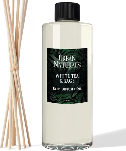 Miniatura 45 de Urban Naturals Recambio de aceite difusor de varillas ámbar y lavanda, lavanda relajante, ámbar cálido, aroma calmante para habitación, 4 onzas +