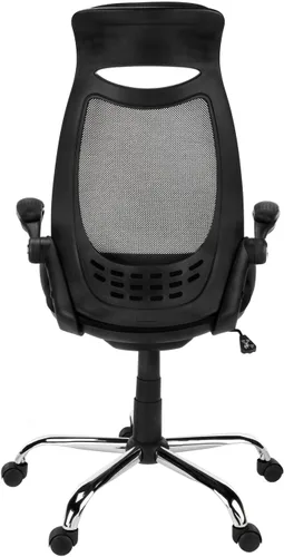 Miniatura 7 de Monarch Specialties 7268, altura ajustable, giratoria, ergonómica, reposabrazos, escritorio para computadora, trabajo, metal, negro, contemporáneo