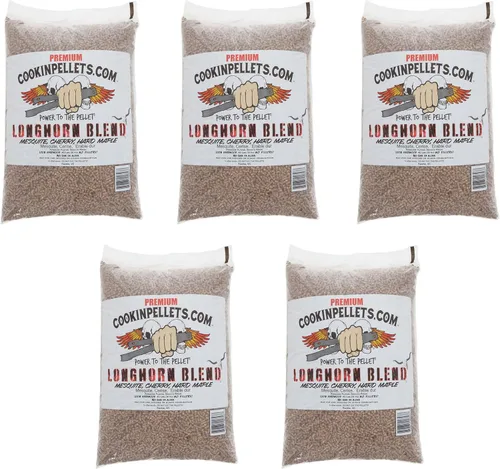 Miniatura 16 de CookinPellets Perfect Mix - Parrilla de madera dura natural, nogal, cereza, arce duro y manzana, pellets de madera para parrilla de pellets