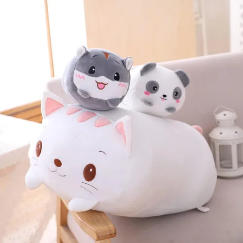 Miniatura 2 de Almohada de peluche de diseño de animales, para abrazar
