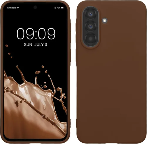 Miniatura 135 de kwmobile Funda compatible con Samsung Galaxy A23 4G / 5G - Funda de silicona TPU metálica suave y delgada - Rojo oscuro metálico