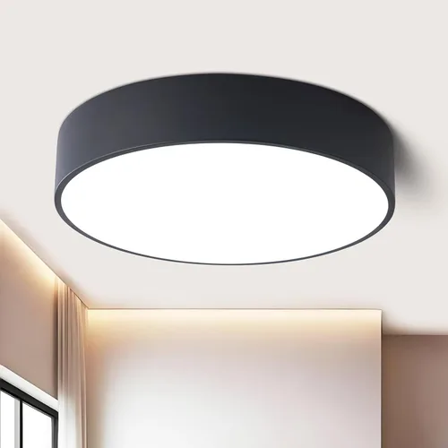 Miniatura 11 de Lámpara LED Regulable de Montaje Empotrado Cerca del Techo, Accesorio de Iluminación de Sala de Estar, Lámparas de Techo Redondas Blancas Modernas