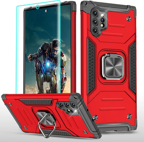 Miniatura 59 de YmhxcY Funda para Galaxy Note 8, funda para Galaxy Note 8 con protector de pantalla curvado 3D, fundas de grado armadura con soporte giratorio