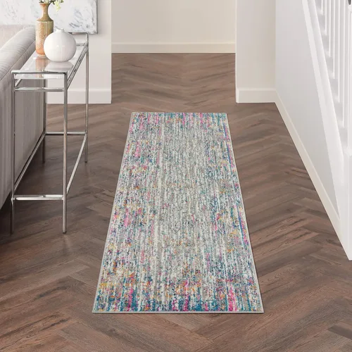 Miniatura 13 de Nourison Passion Abstract - Alfombra de 2 pies 2 pulgadas x 7 pies 6 pulgadas, fácil de limpiar, no se desprende, para dormitorio, sala de estar