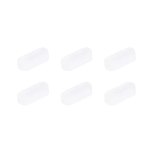 MECCANIXITY Agitador magnético mezclador barra de agitación barra 7 mm (0.28 ") x3mm cilindro forma PTFE recubrimiento imán blanco para laboratorio