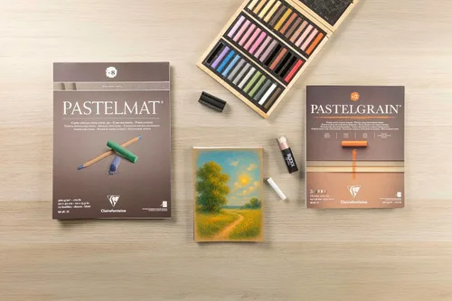 Miniatura 8 de Clairefontaine 11.8 x 15.7 in Pastelmat Pegado Pad en varios colores Blanco