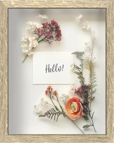 Miniatura 65 de FrameWorks Marco de Caja de Sombra de Madera Negra de 8" x 8" – Vitrina con Parte Trasera de Fieltro Suave, Caja de Memoria con Vidrio Templado