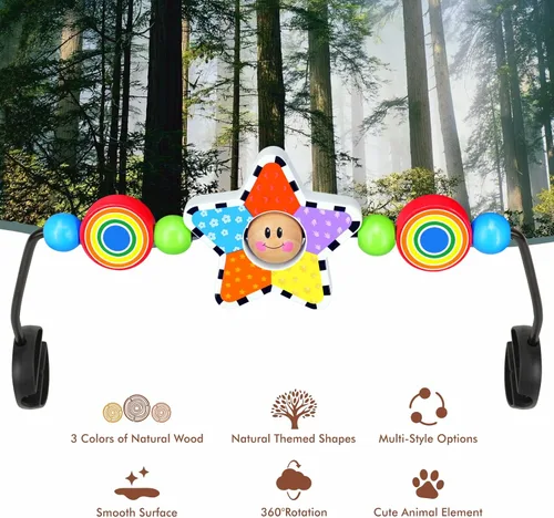 Miniatura 5 de iGRATENS Asiento de bebé para hamaca Baby Bjorn, juguete para hamaca de bebé suave y Bliss, fácil de colocar y quitar, materiales aptos para niños