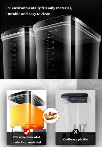 Miniatura 7 de Tipo de agitación comercial de acero inoxidable Máquina de granizado de hielo caliente y frío 20/40L Máquina de jugo de mezcla de acero inoxidable