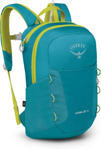 Osprey HydraJet - Mochila de senderismo para niños (12 litros) con depósito hidráulico, color azul Spikemoss azul