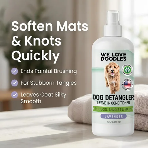 Miniatura 6 de We Love Doodles Spray desenredante para perros – Acondicionador sin enjuague para perros – Spray desenredante para perros – Spray desenredante