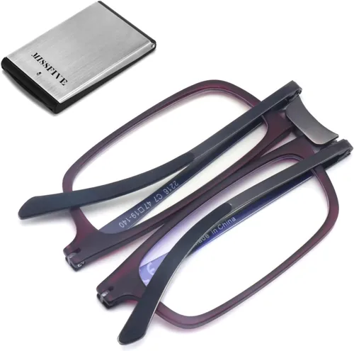 Miniatura 9 de Missfive Gafas de Lectura Plegables Premium con Bloqueo de Luz Azul para Hombres y Mujeres, Ultrafinas Plegables Portátiles Lectores de Viaje