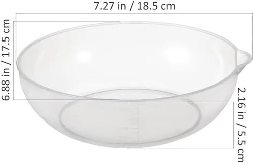 Miniatura 6 de EXCEART Bandeja plástica de la báscula de cocina 7,3 pulgadas de peso ligero de la balanza de Digitaces Pan para la comida y el pequeño artículo que