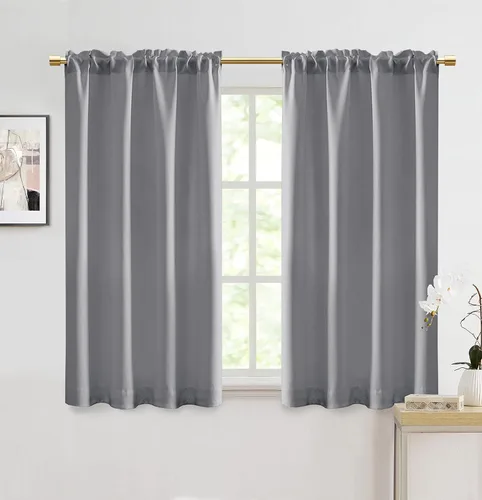 Miniatura 17 de Cortinas opacas de 48 pulgadas de largo, 34 pulgadas de ancho x 48 pulgadas de largo, cortinas opacas cortas con aislamiento térmico para Beige