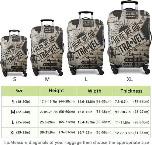 Miniatura 6 de France Paris Tower - Funda protectora para equipaje, diseño de torre Eiffef, funda elástica para maleta de 18242832 pulgadas, Funda para equipaje-11