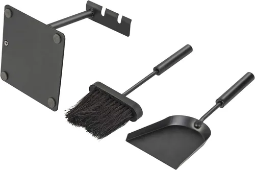 Miniatura 3 de Hearth Tidy Set, todo negro, juego de herramientas para estufa de leña, juego de compañero de chimenea