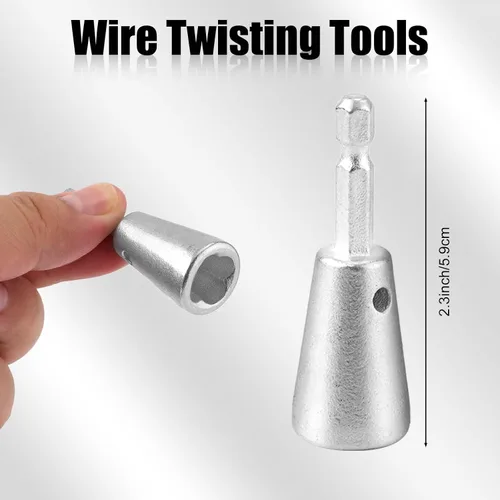 Miniatura 2 de 2 conectores de alambre Twister, alambre de taladro para torsión de alambre nuevo, herramienta de torsión de alambre de taladro y pelacables